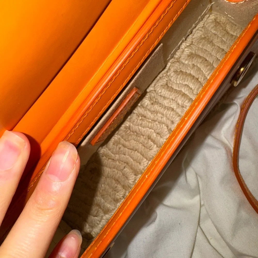 Jacquemus Orange Le Chiquito Long Cordao Bag - Picture 7 of 16